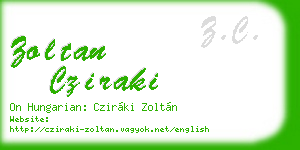 zoltan cziraki business card